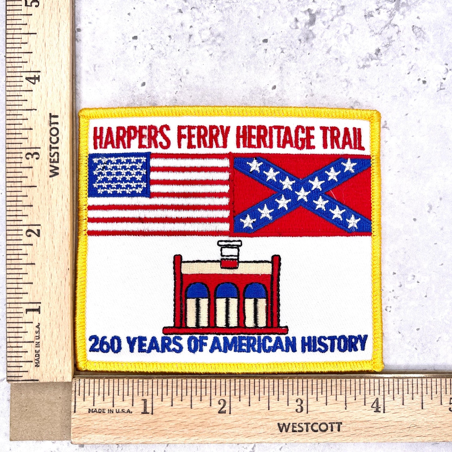 Harpers Ferry Heritage Trail Patch • West Virginia Civil War • Y2K Iron-On NOS