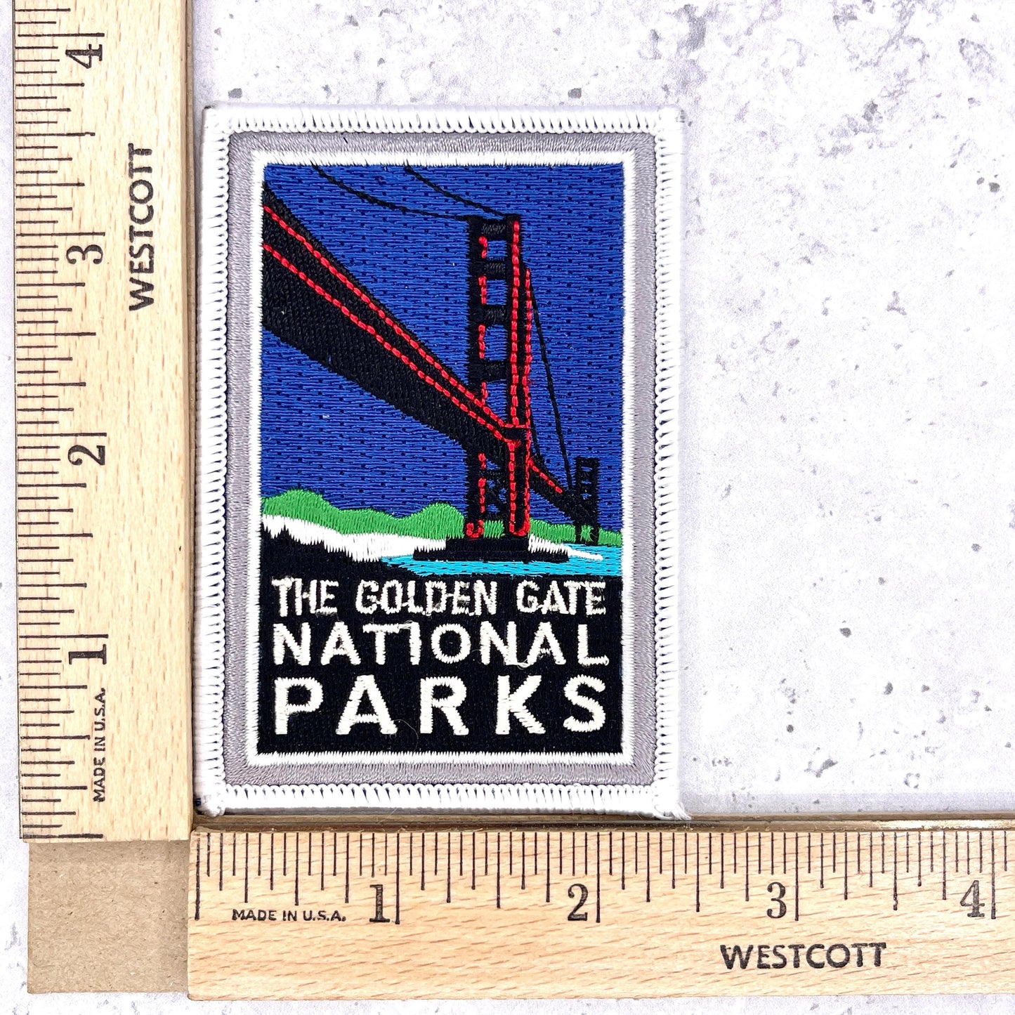 Golden Gate National Parks Patch • San Francisco Bridge Souvenir • Iron-On