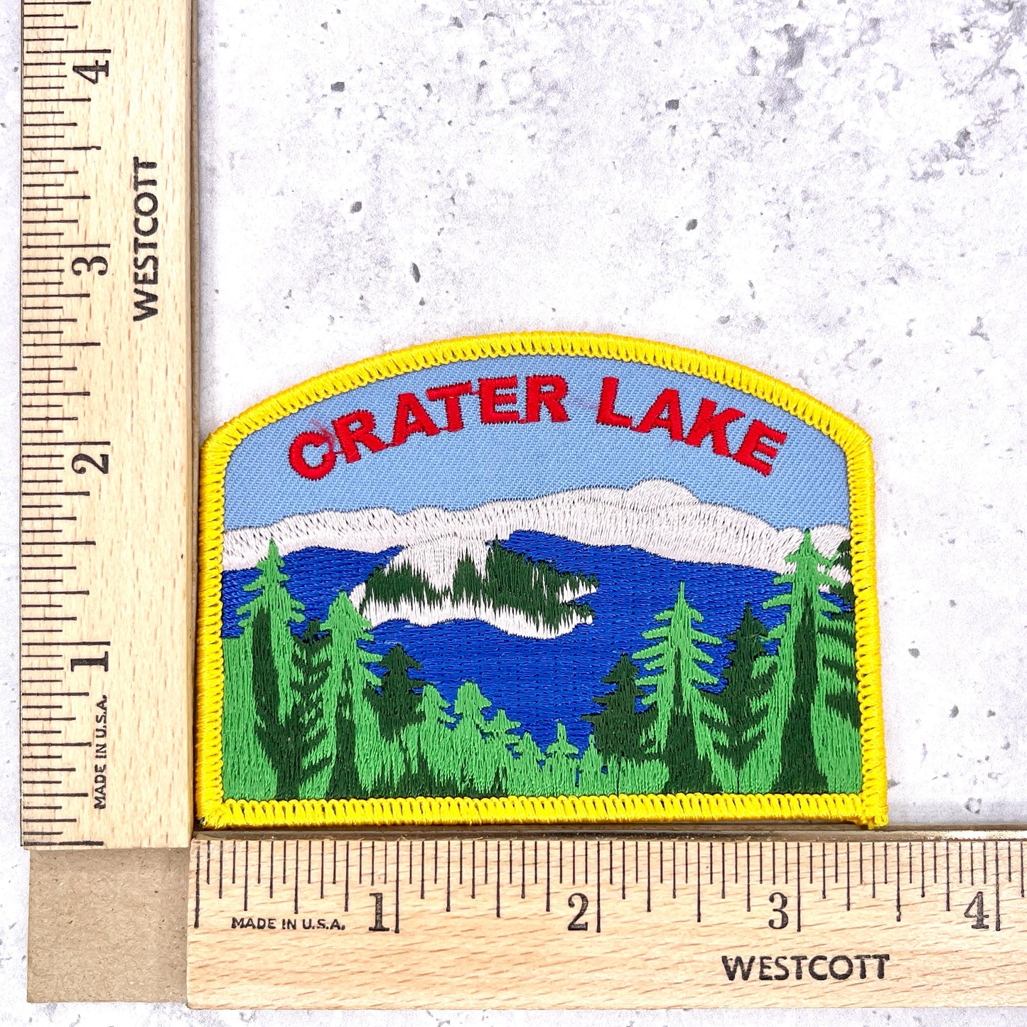 Crater Lake Patch • Oregon Volcano National Park Souvenir • Iron-On
