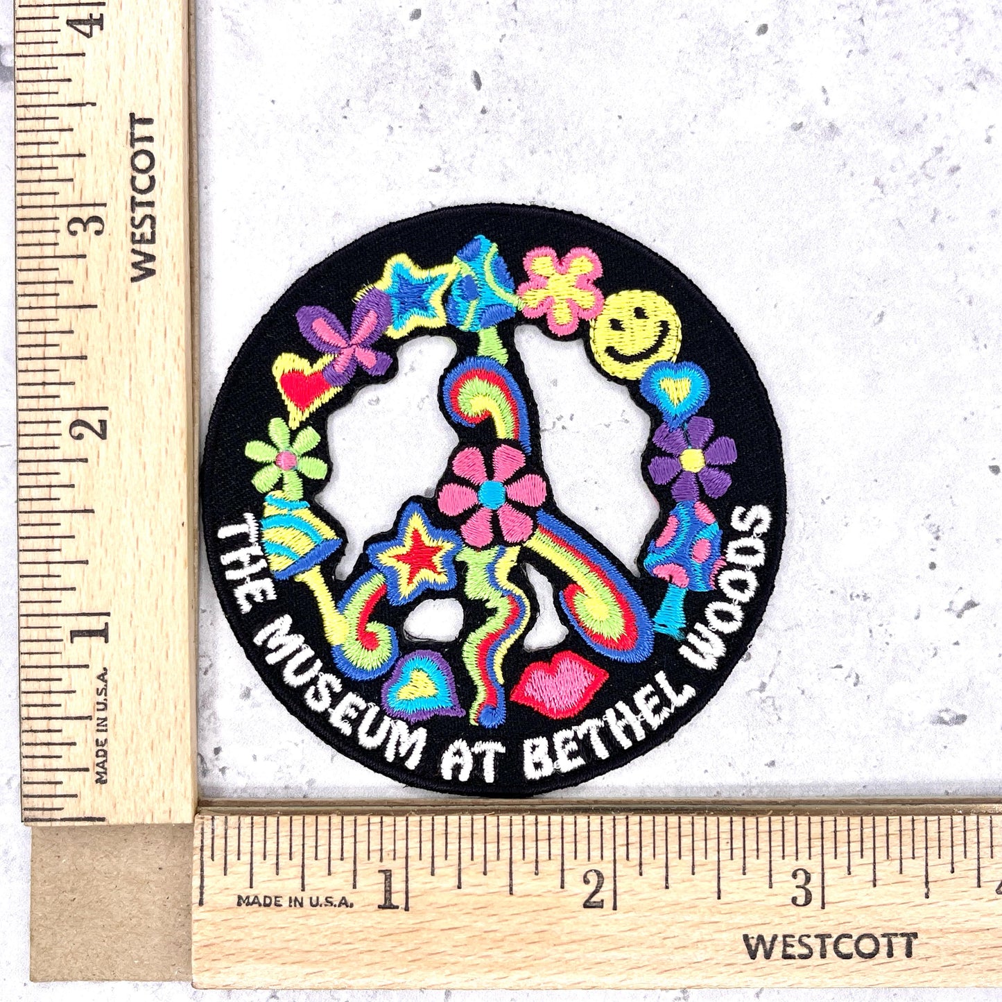 Museum at Bethel Woods Patch • Woodstock Music Festival Peace Sign • Iron-On