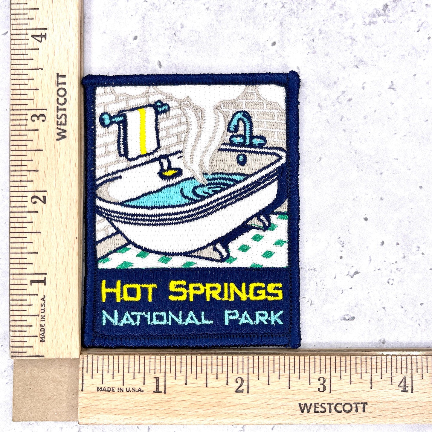 Hot Springs National Park Patch • Arkansas Bathhouse Row Souvenir • Iron-On