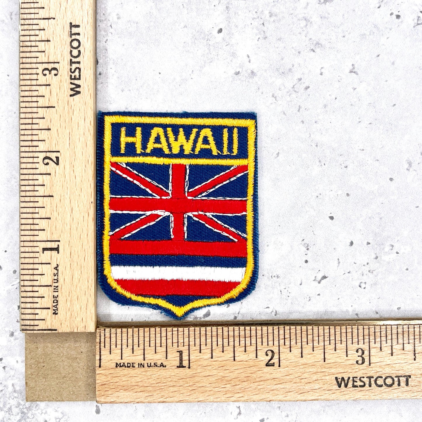 Vintage Hawaii Patch • State Flag Travel Souvenir • Iron-On NOS