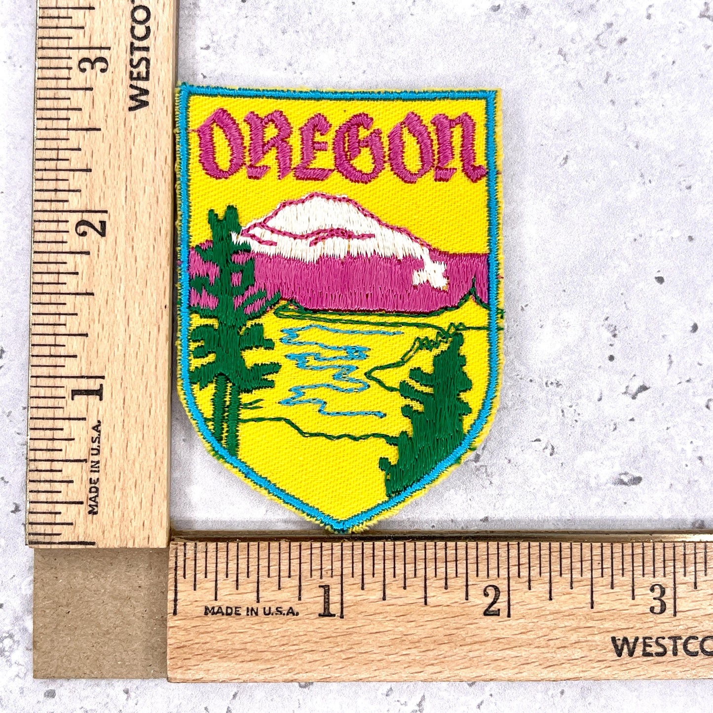 Vintage Oregon Patch • Mount Hood State Travel Souvenir • Sew-On Badge