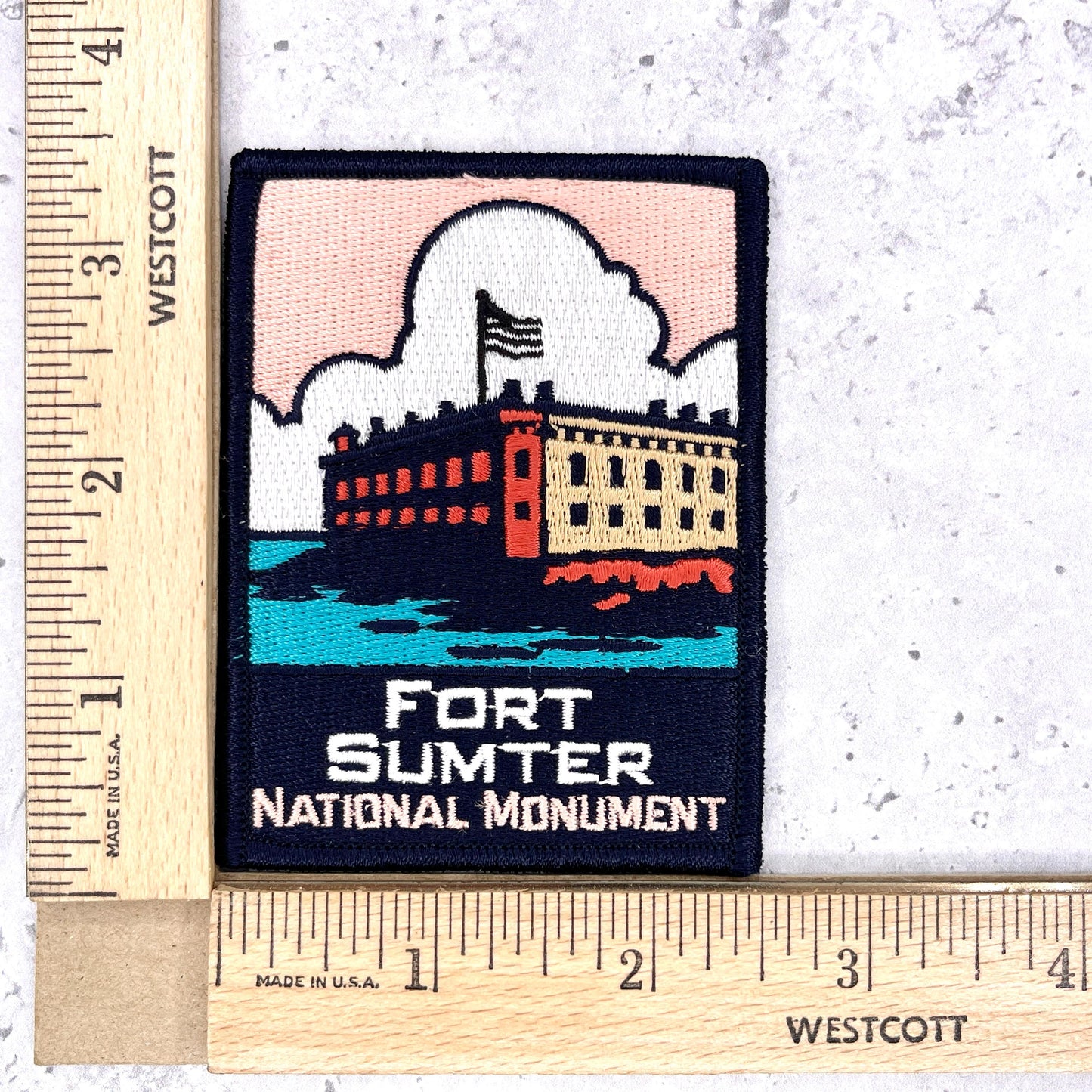 Fort Sumter National Monument Patch • Charleston Civil War Souvenir • Iron-On