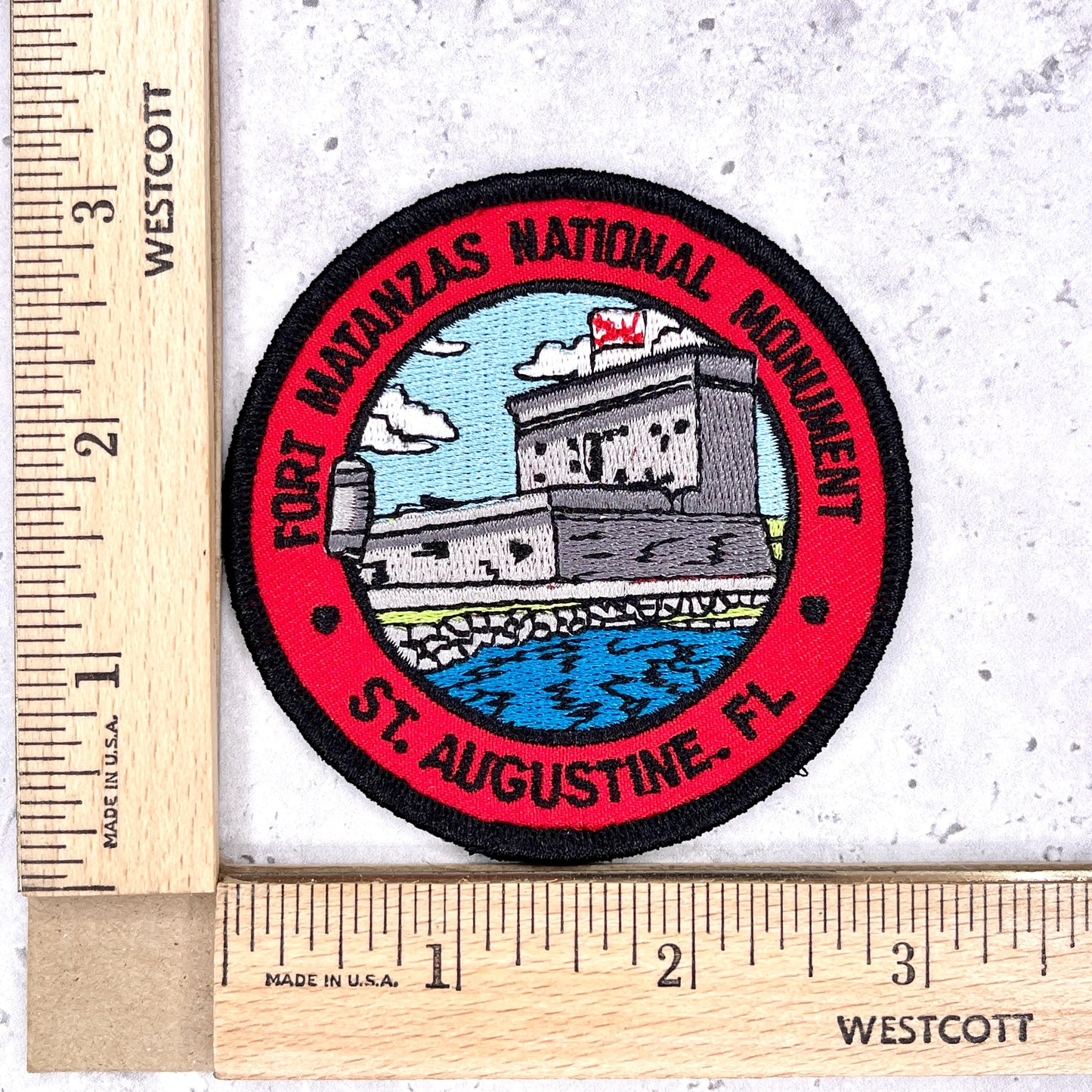 Fort Matanzas National Monument Patch • St Augustine Florida • Y2K Iron-On NOS