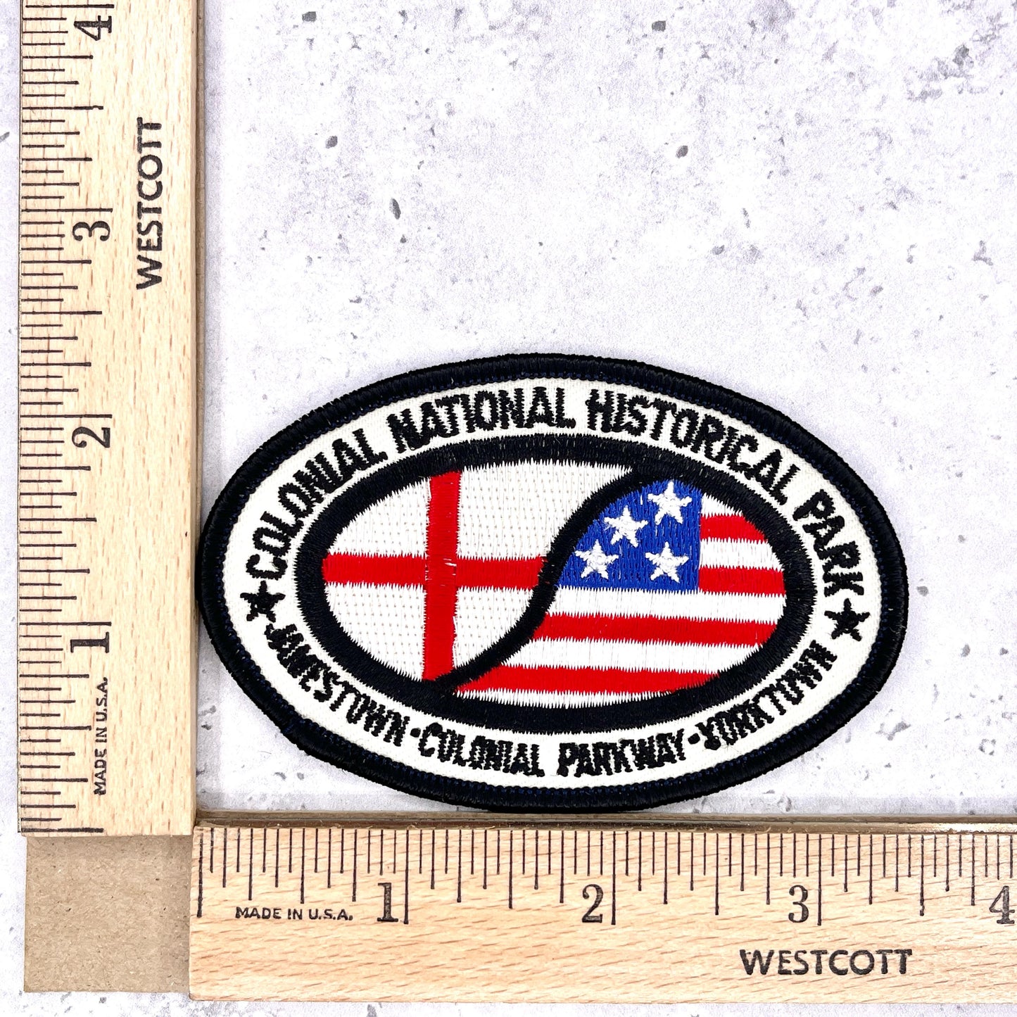 Colonial National Historical Park Patch • Jamestown Yorktown Virginia • Y2K Iron-On NOS