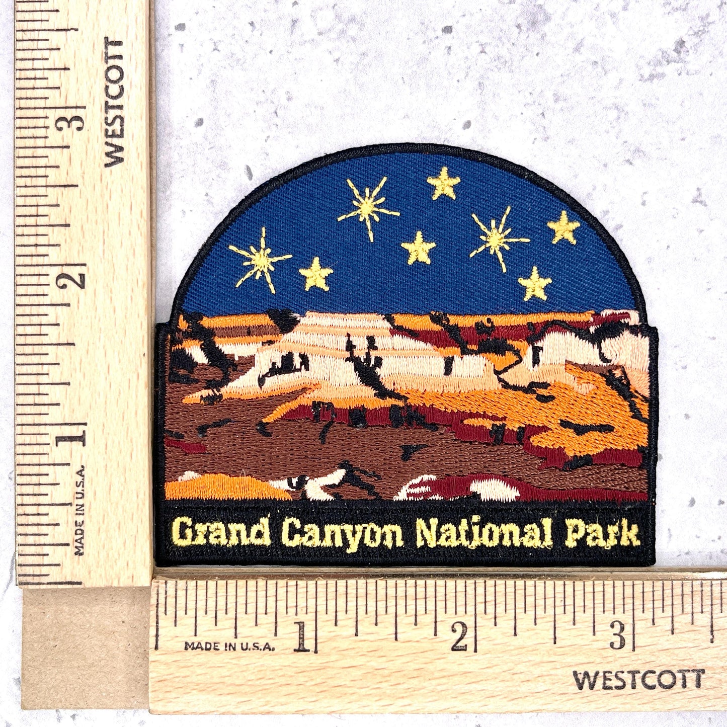 Grand Canyon National Park Patch • Arizona Night Sky Souvenir • Iron-On NOS