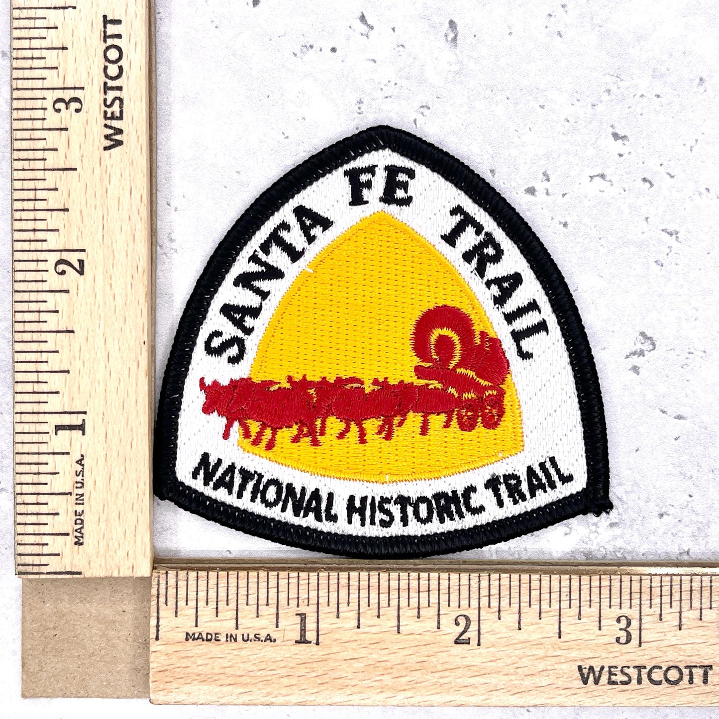 Santa Fe Trail Patch • National Historic Route Pioneer Wagon Train • Iron-On NOS