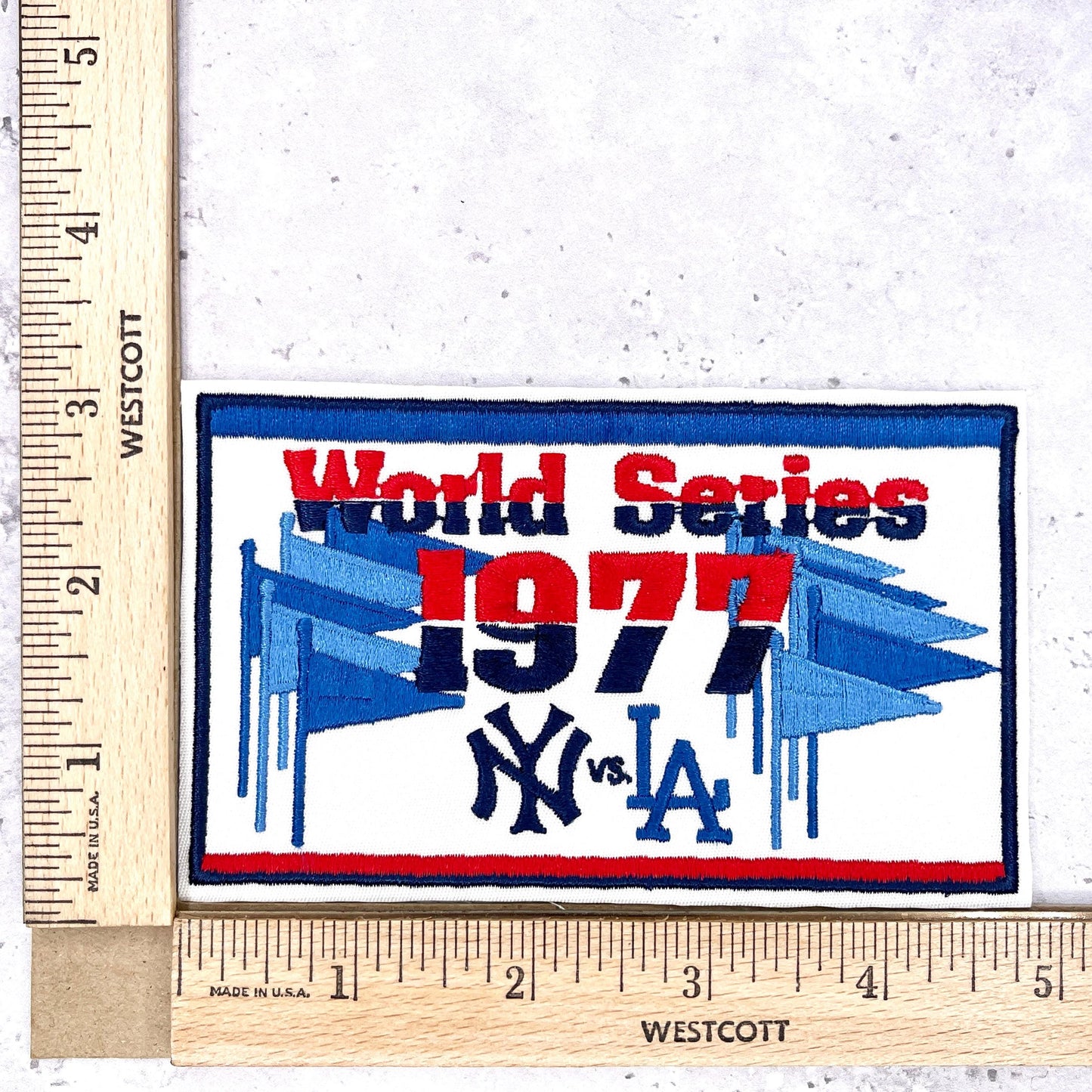 1977 NY Yankees World Series Patch • MLB Los Angeles Dodgers • Willabee & Ward NOS