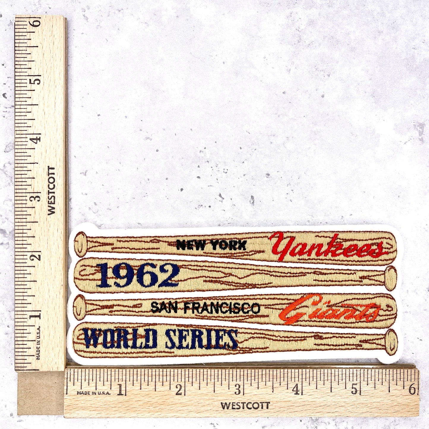 1962 NY Yankees World Series Patch • MLB San Francisco Giants • Willabee & Ward NOS