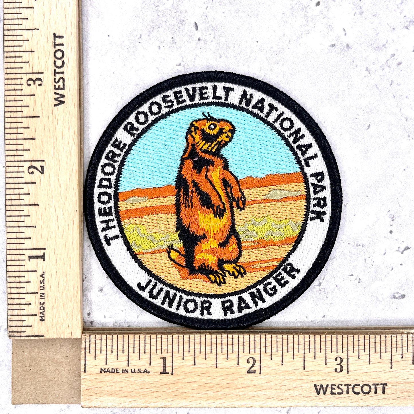 Theodore Roosevelt National Park Patch • Junior Ranger Prairie Dog • Iron-On