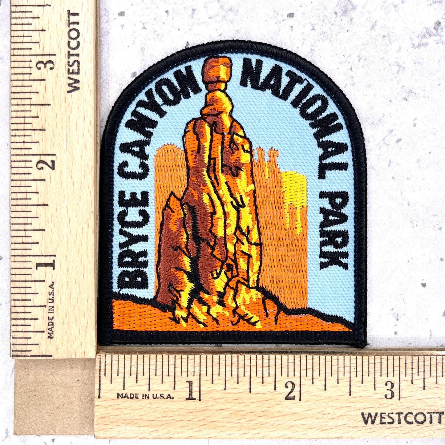 Bryce Canyon National Park Patch • Utah Hoodoos Souvenir • Iron-On NOS