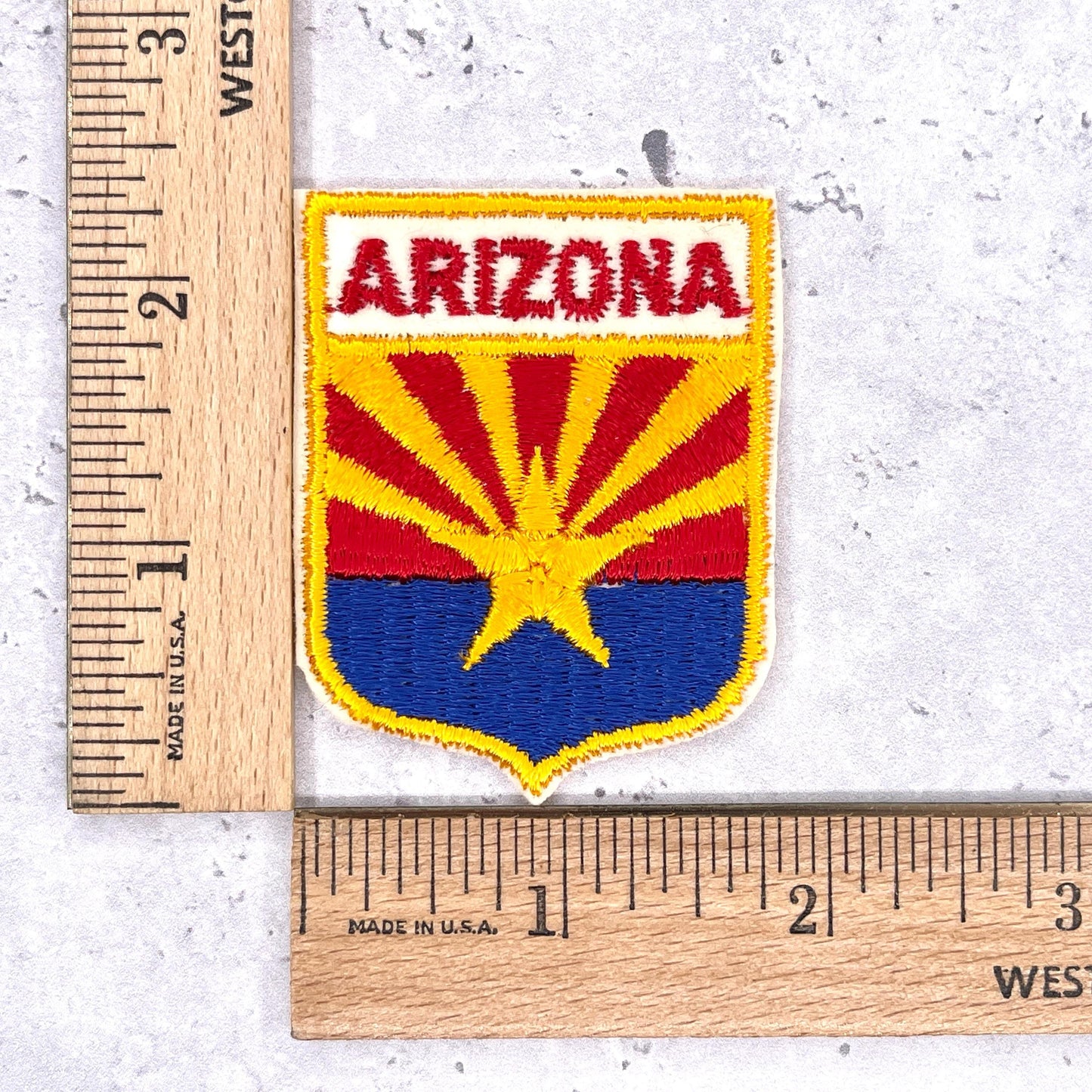 Vintage Arizona Patch • State Flag Travel Souvenir • Sew-On NOS