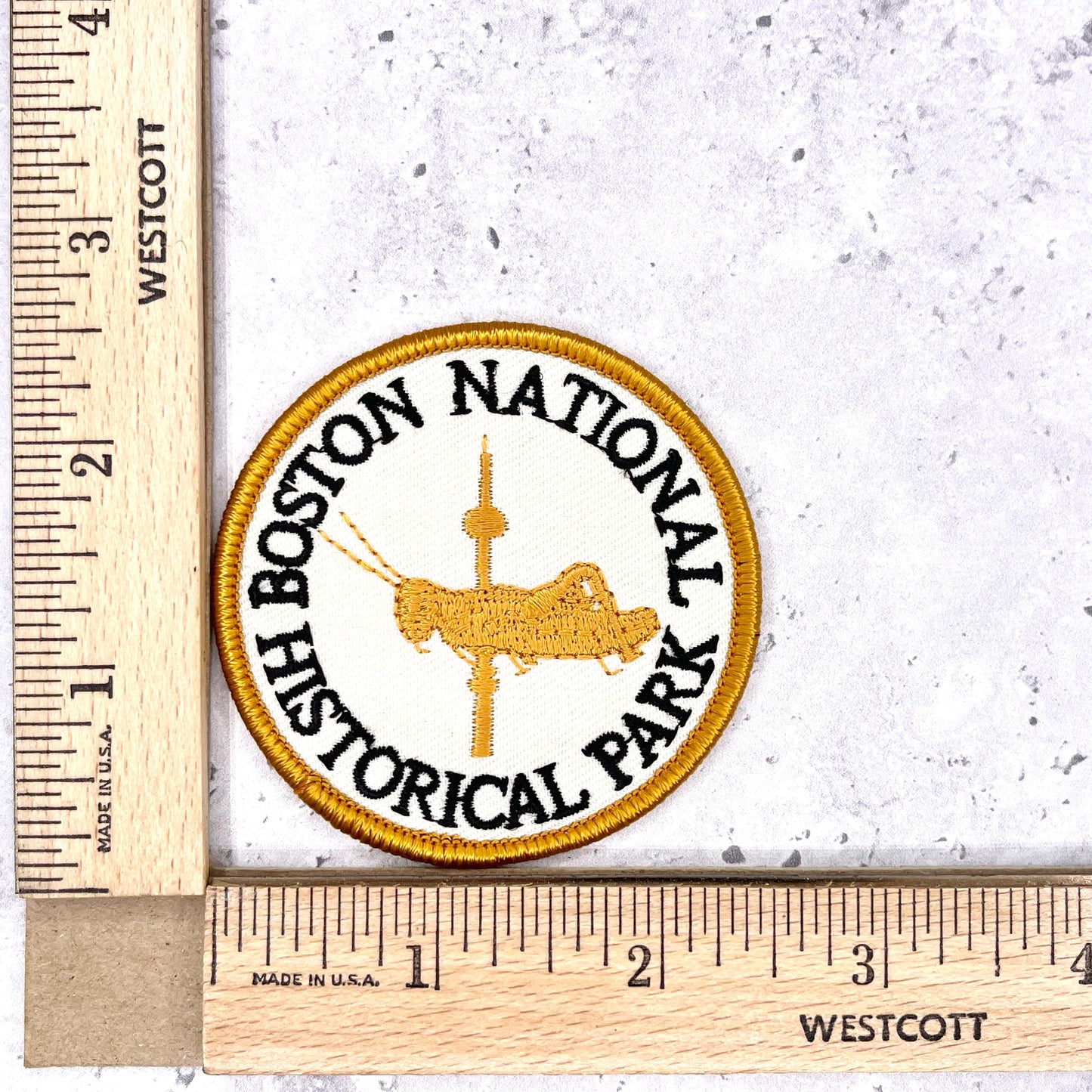 Boston National Historical Park Patch • Freedom Trail Revolutionary War • Y2K Iron-On NOS