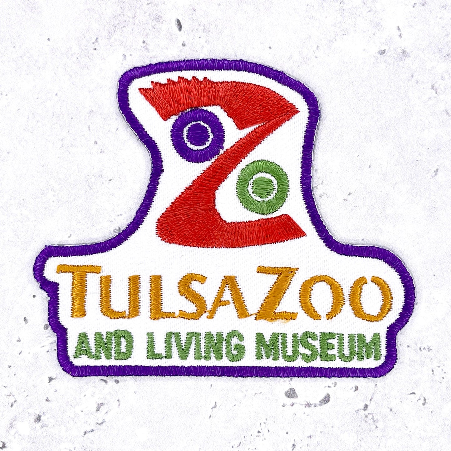 Tulsa Zoo Patch • Oklahoma Living Museum • Y2K Iron-On NOS