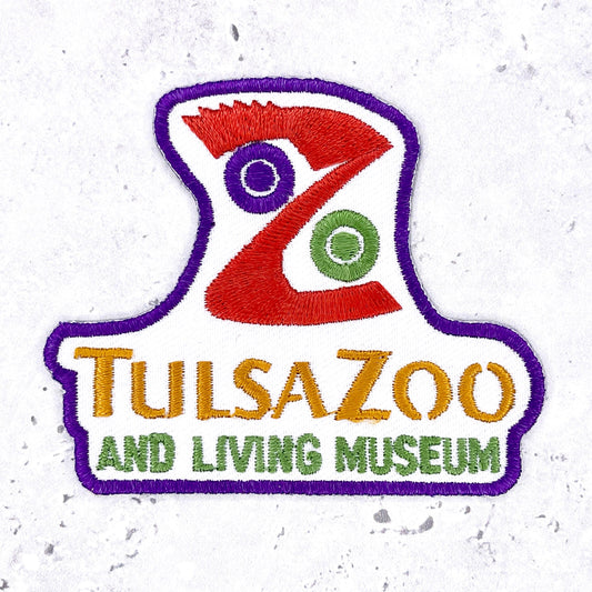 Tulsa Zoo Patch • Oklahoma Living Museum • Y2K Iron-On NOS