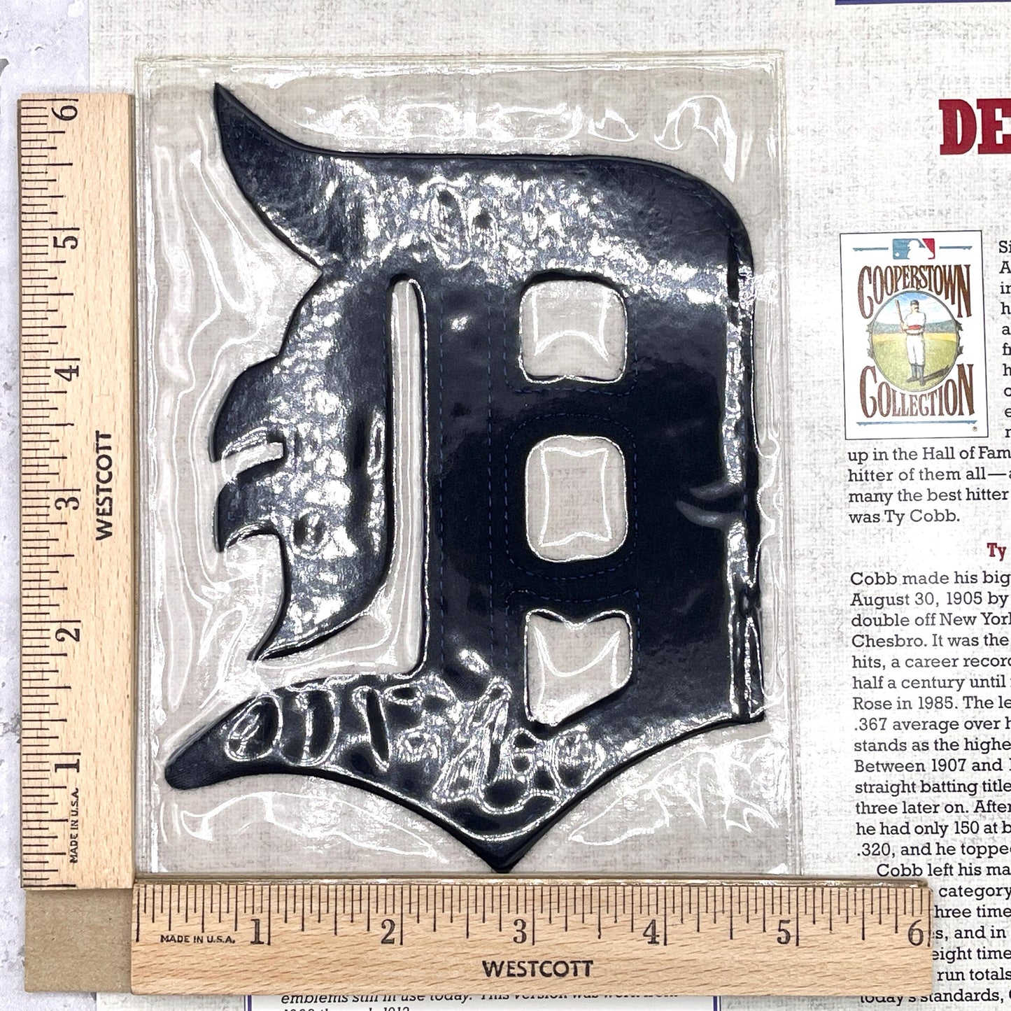 Vintage 1911 Detroit Tigers Patch • MLB Uniform Willabee & Ward • On Card NOS