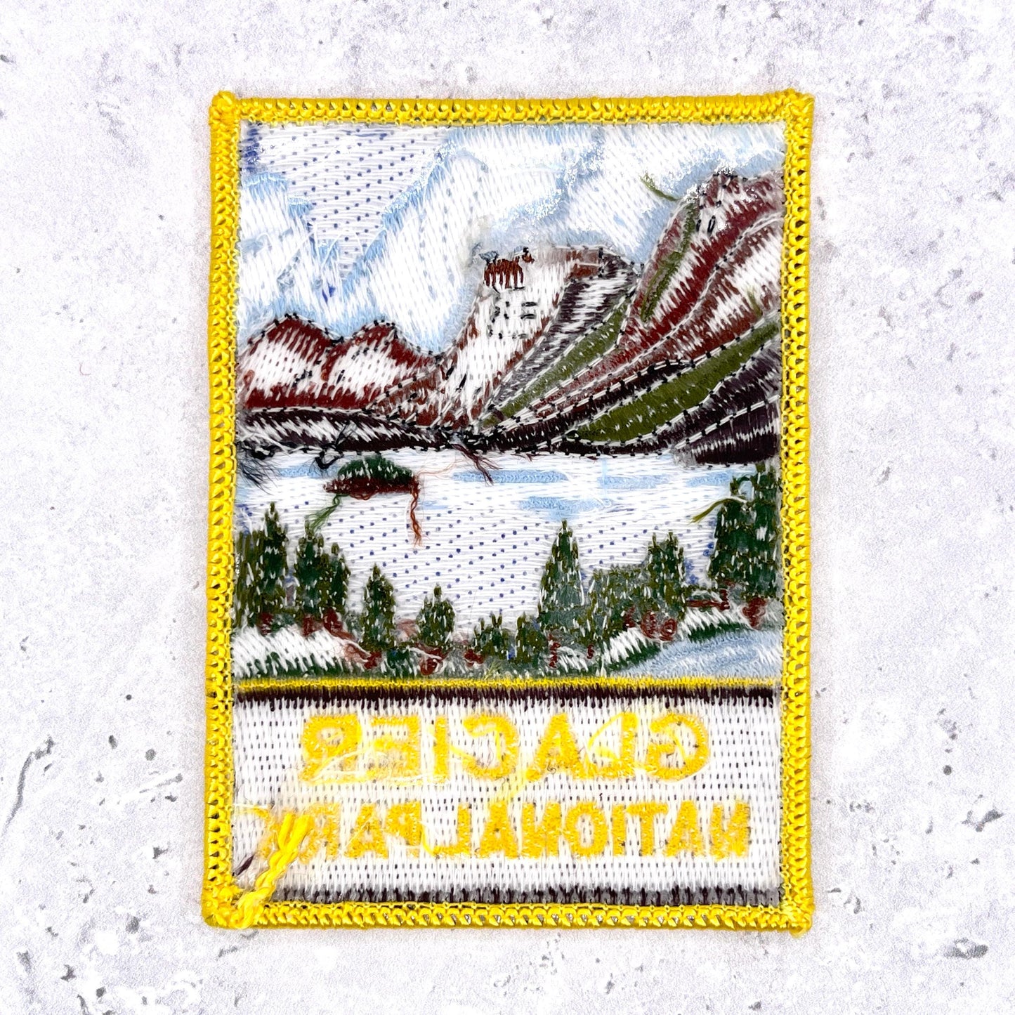 Glacier National Park Patch • Montana Nature Travel Souvenir • Iron-On