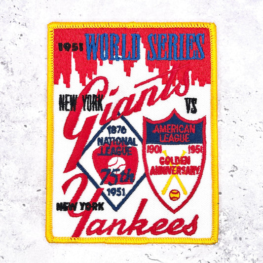 1951 NY Yankees World Series Patch • MLB New York Giants • Willabee & Ward NOS
