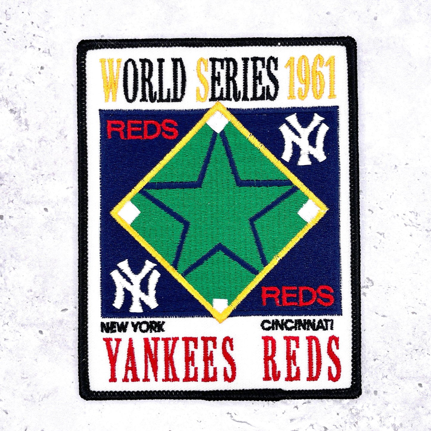 1961 NY Yankees World Series Patch • MLB Cincinnati Reds • Willabee & Ward NOS
