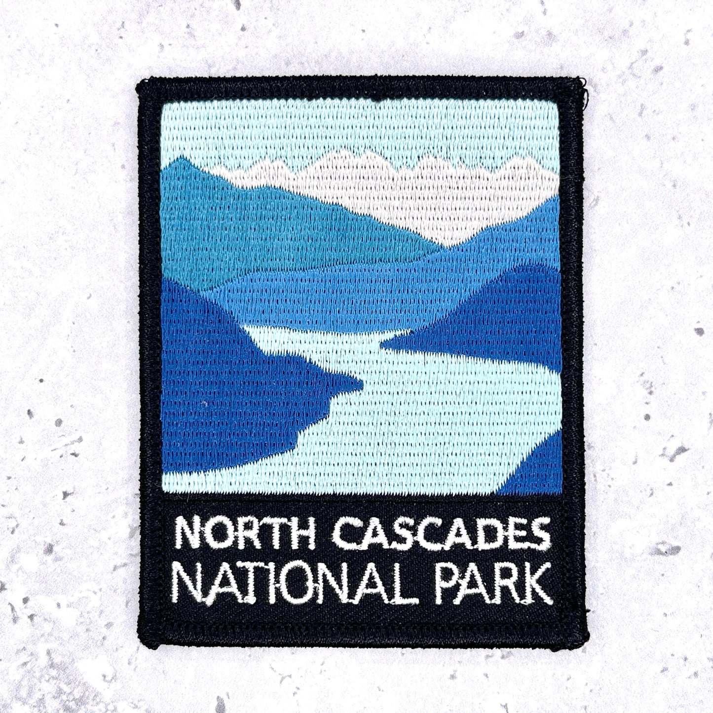 North Cascades National Park Patch • Washington Alpine Lake • Iron-On