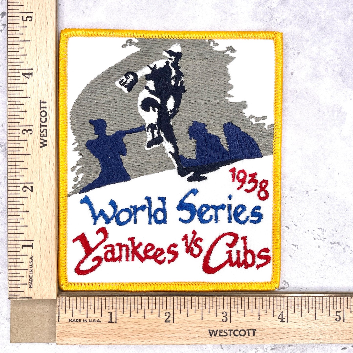 1938 NY Yankees World Series Patch • MLB Chicago Cubs • Willabee & Ward NOS