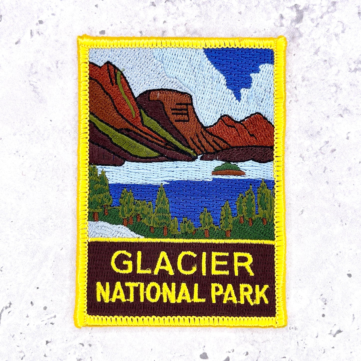 Glacier National Park Patch • Montana Nature Travel Souvenir • Iron-On