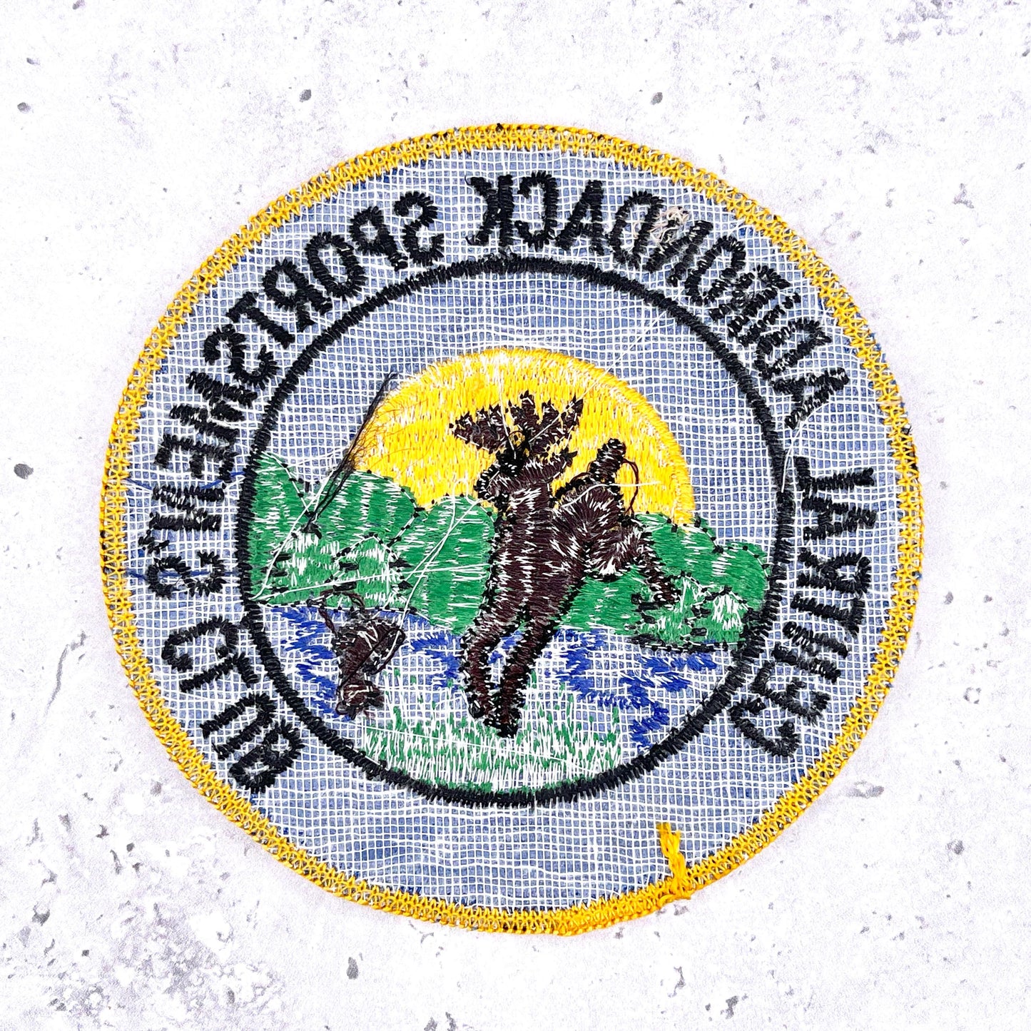 Vintage Central Adirondack Sportsmen's Club Patch • Upstate NY Mountains • Sew-On