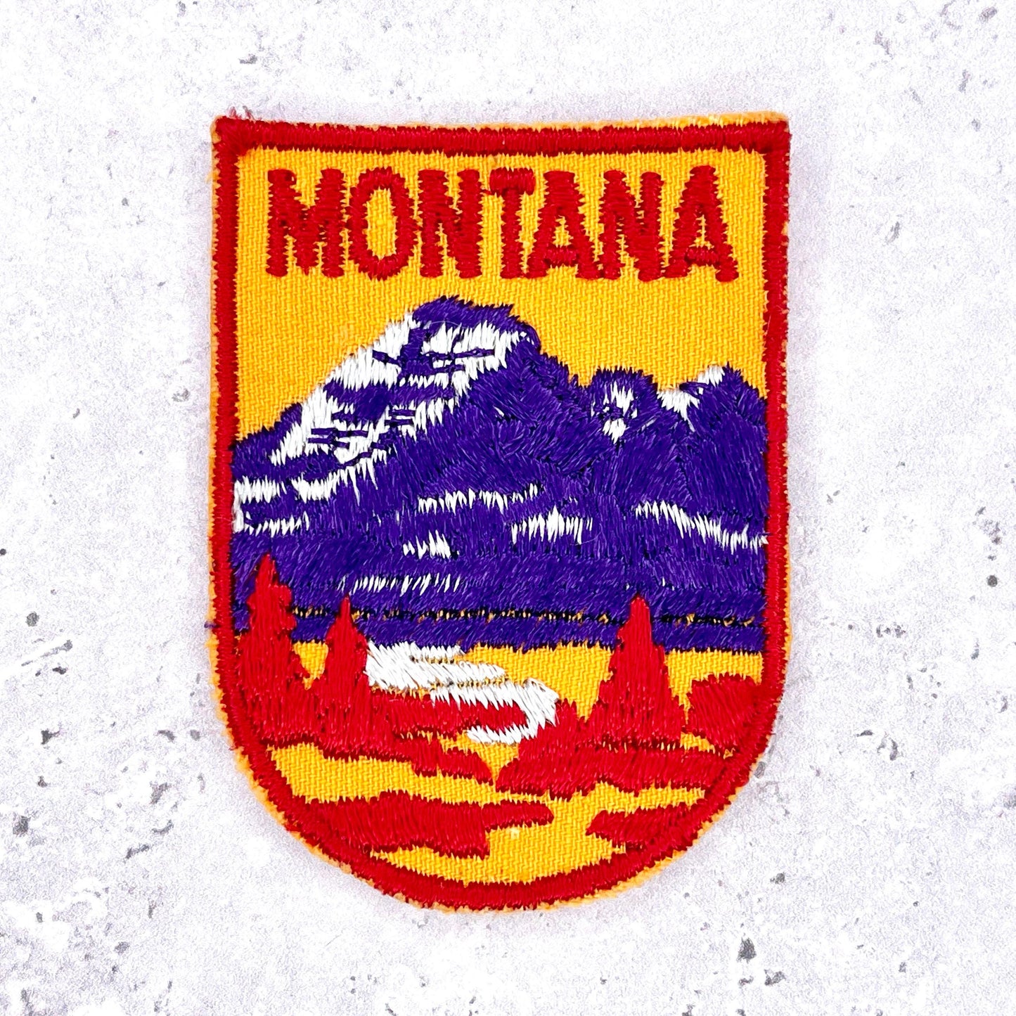 Vintage Montana State Patch • Nature Mountains Travel Souvenir • Sew-On Badge