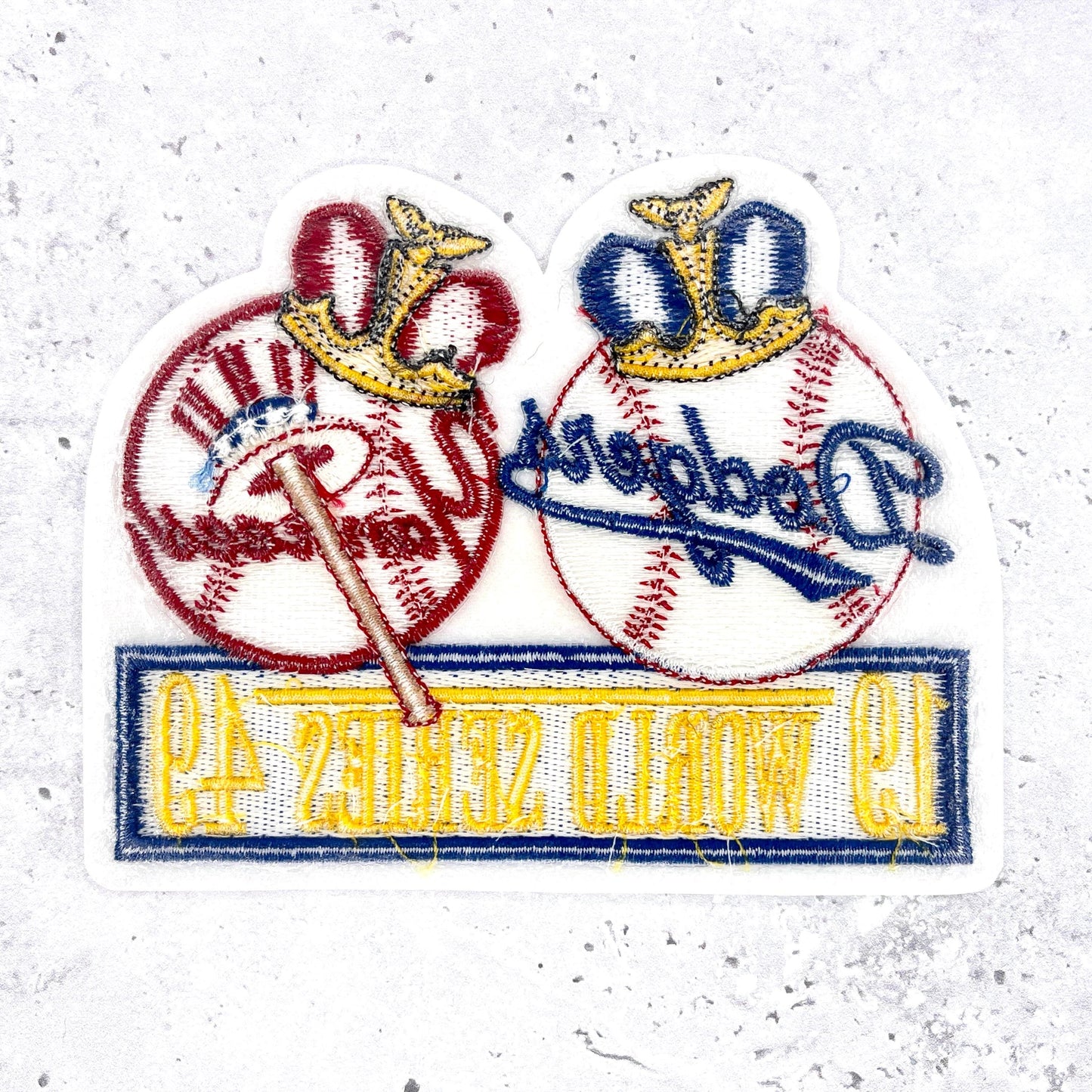 1949 NY Yankees World Series Patch • MLB Brooklyn Dodgers • Willabee & Ward NOS