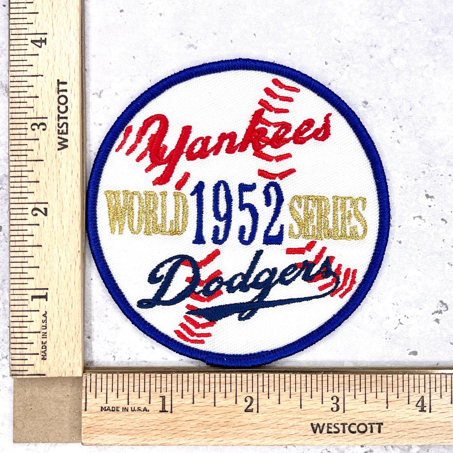 1952 NY Yankees World Series Patch • MLB Brooklyn Dodgers • Willabee & Ward NOS