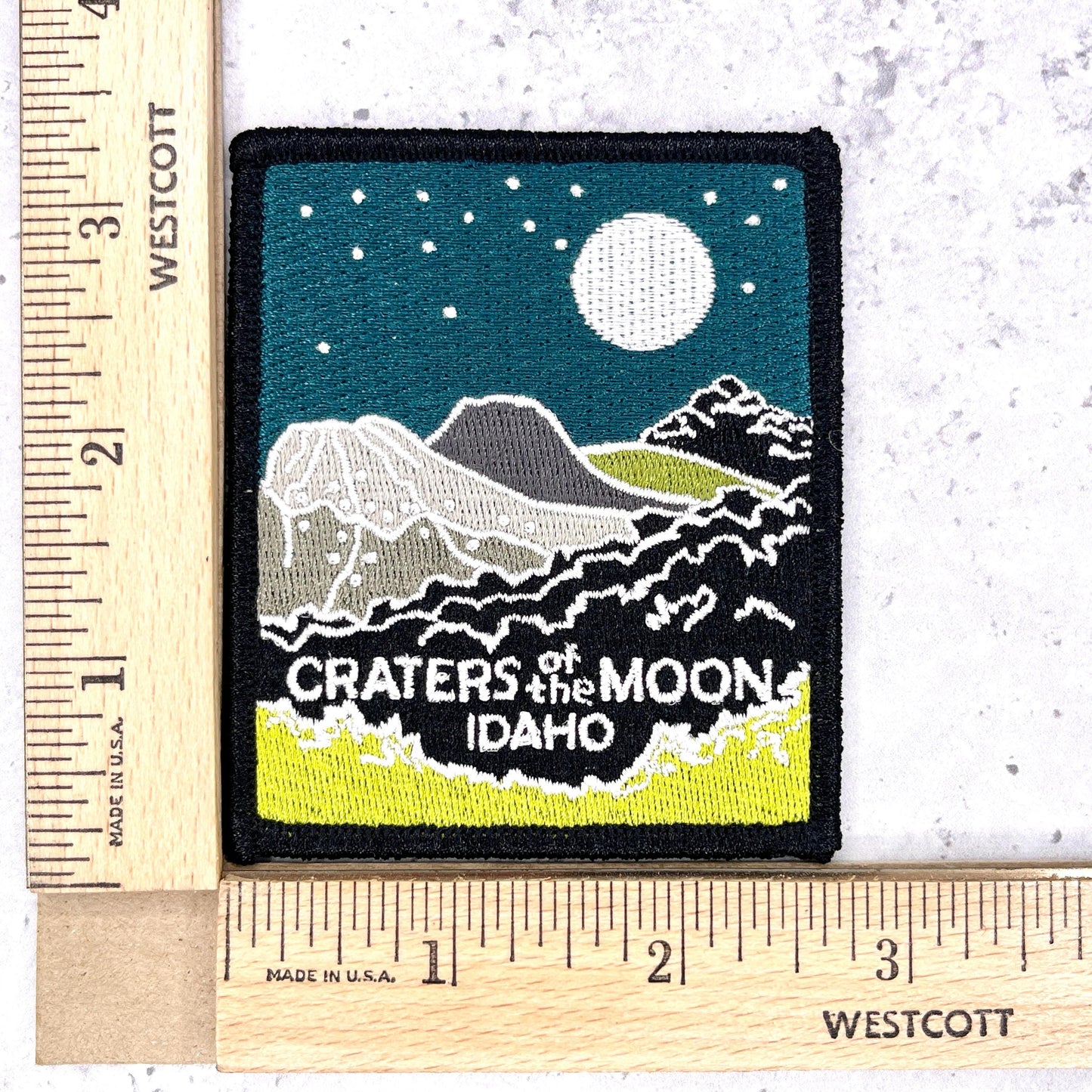 Craters of the Moon Idaho Patch • Lava Fields Nature Souvenir • Iron-On