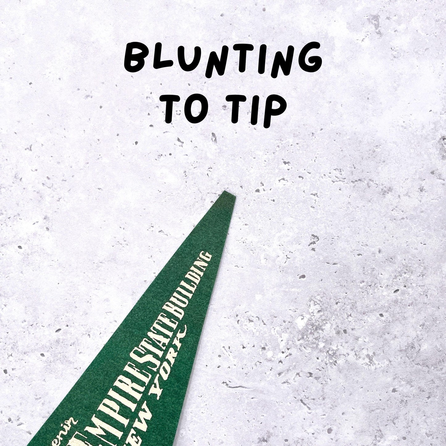 Vintage Empire State Building Mini Pennant • 60s NYC Travel Souvenir • 9" x 4"