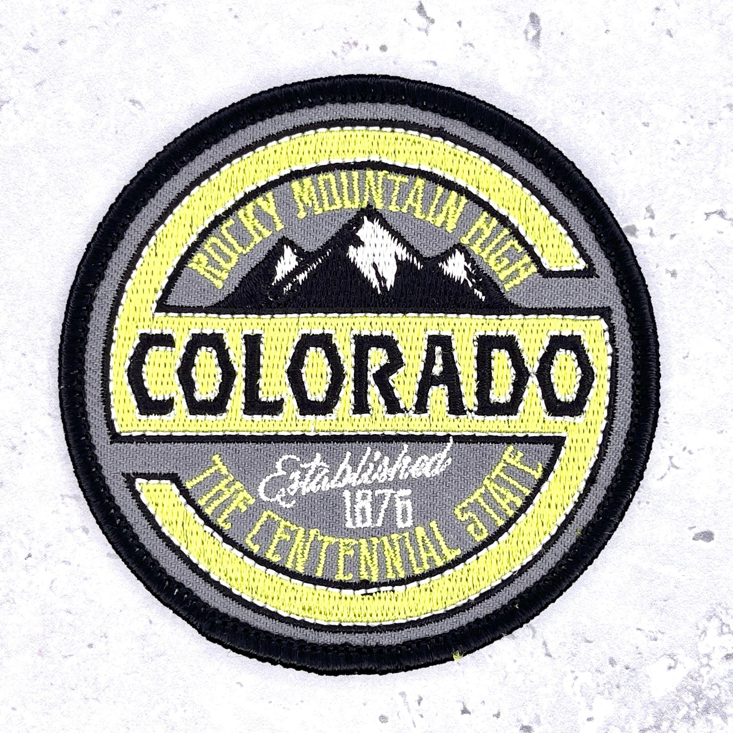 Colorado Patch • Rocky Mountain High Centennial State Souvenir • Y2K Iron-On NOS