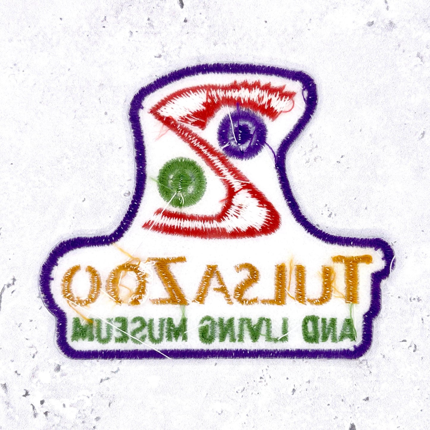 Tulsa Zoo Patch • Oklahoma Living Museum • Y2K Iron-On NOS