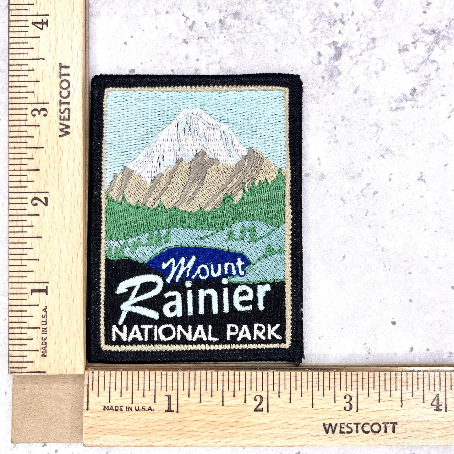 Mount Rainier National Park Patch • Washington Mountain Souvenir • Iron-On