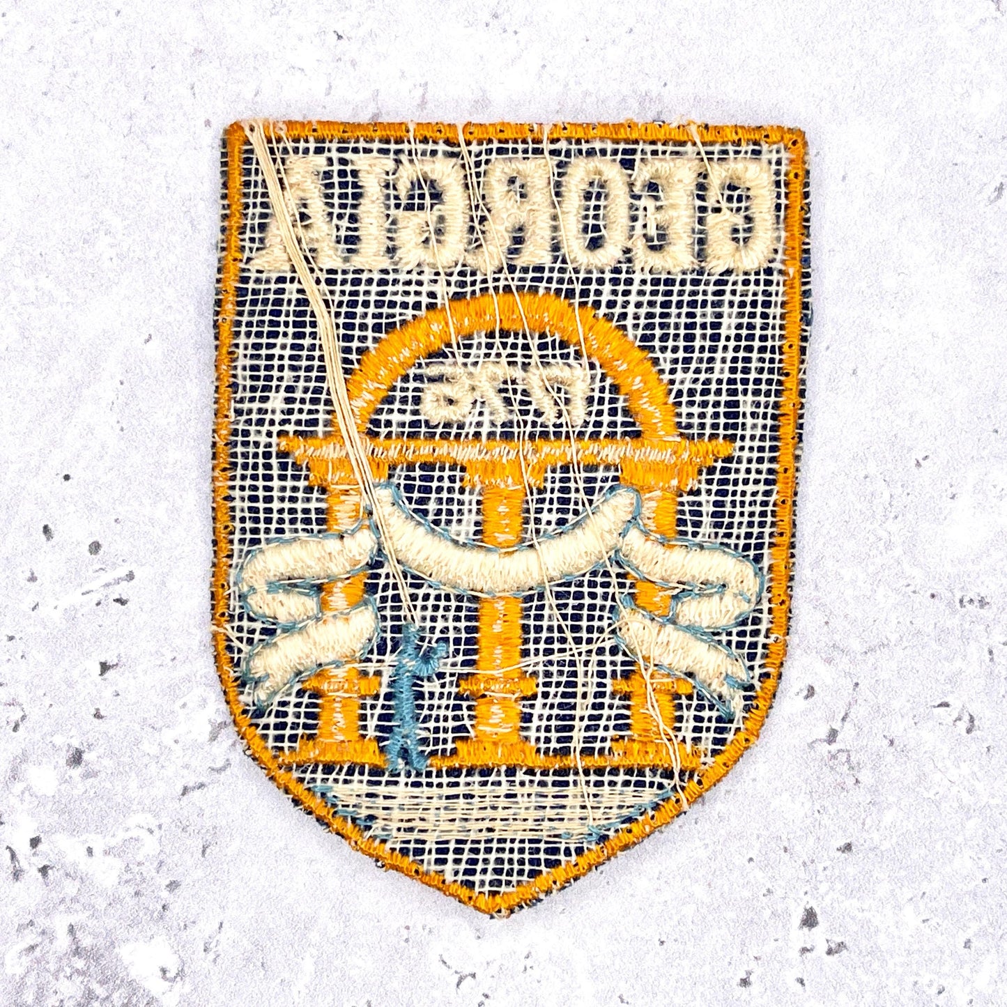 Vintage Georgia Patch • 1776 Seal Coat of Arms State Souvenir • Sew-On Used