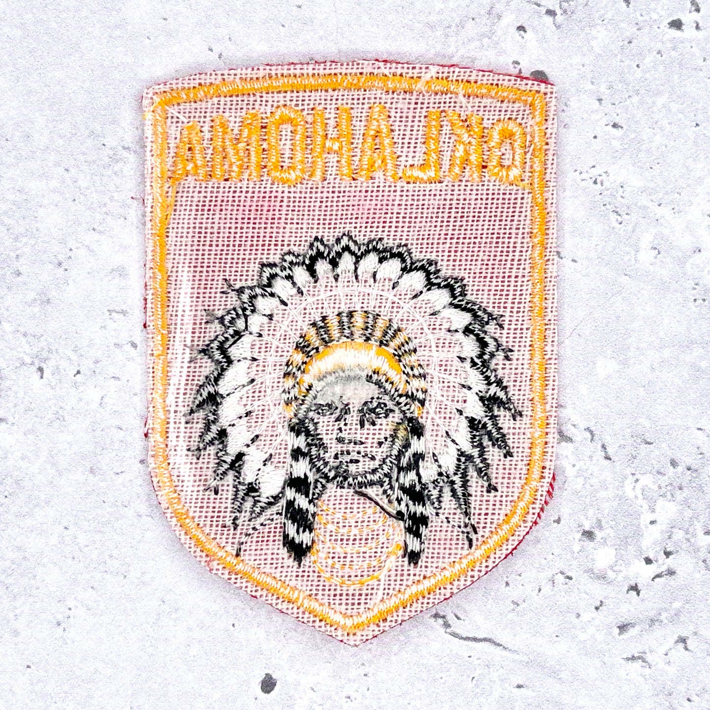 Vintage Oklahoma State Patch 80s Travel Souvenir NOS