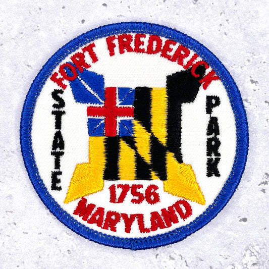Vintage Fort Frederick State Park Patch • Maryland Revolutionary War • Iron-On