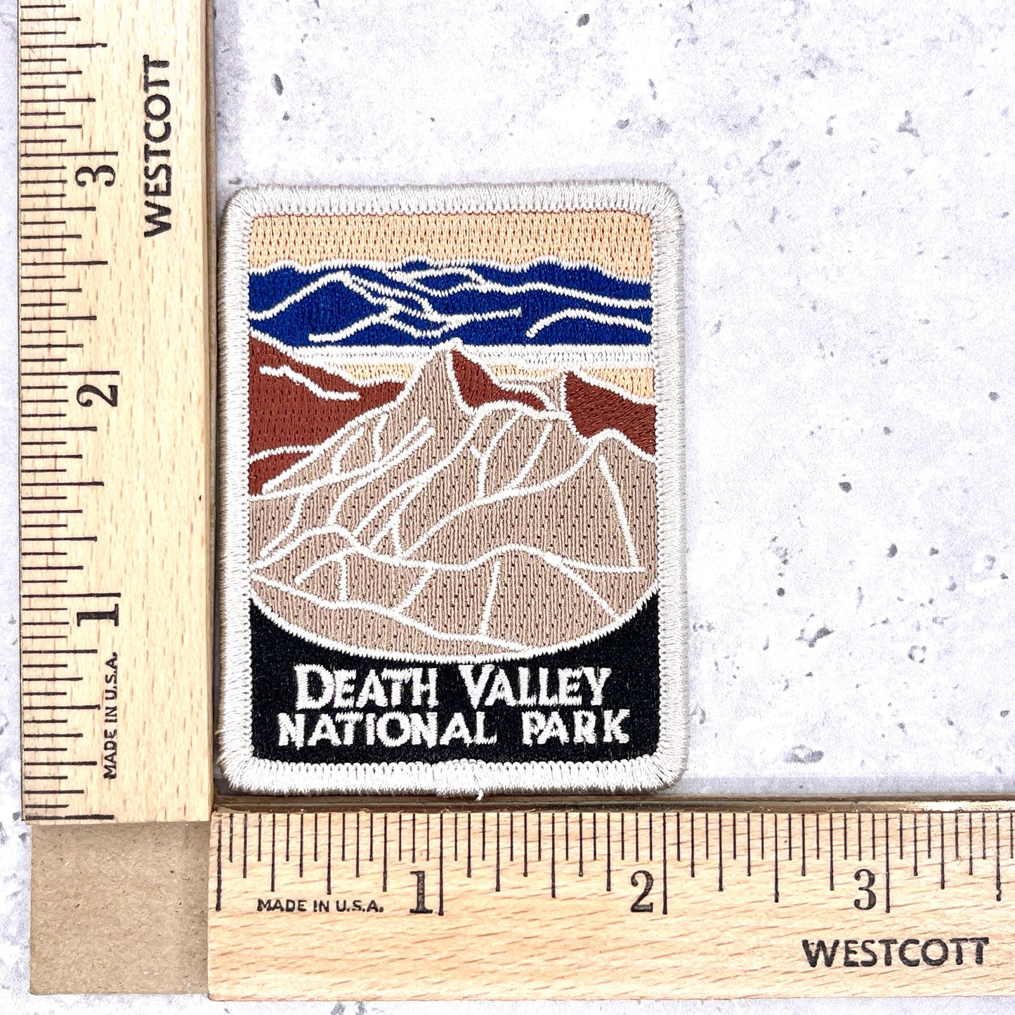 Death Valley National Park Patch • California Desert Souvenir • Iron-On