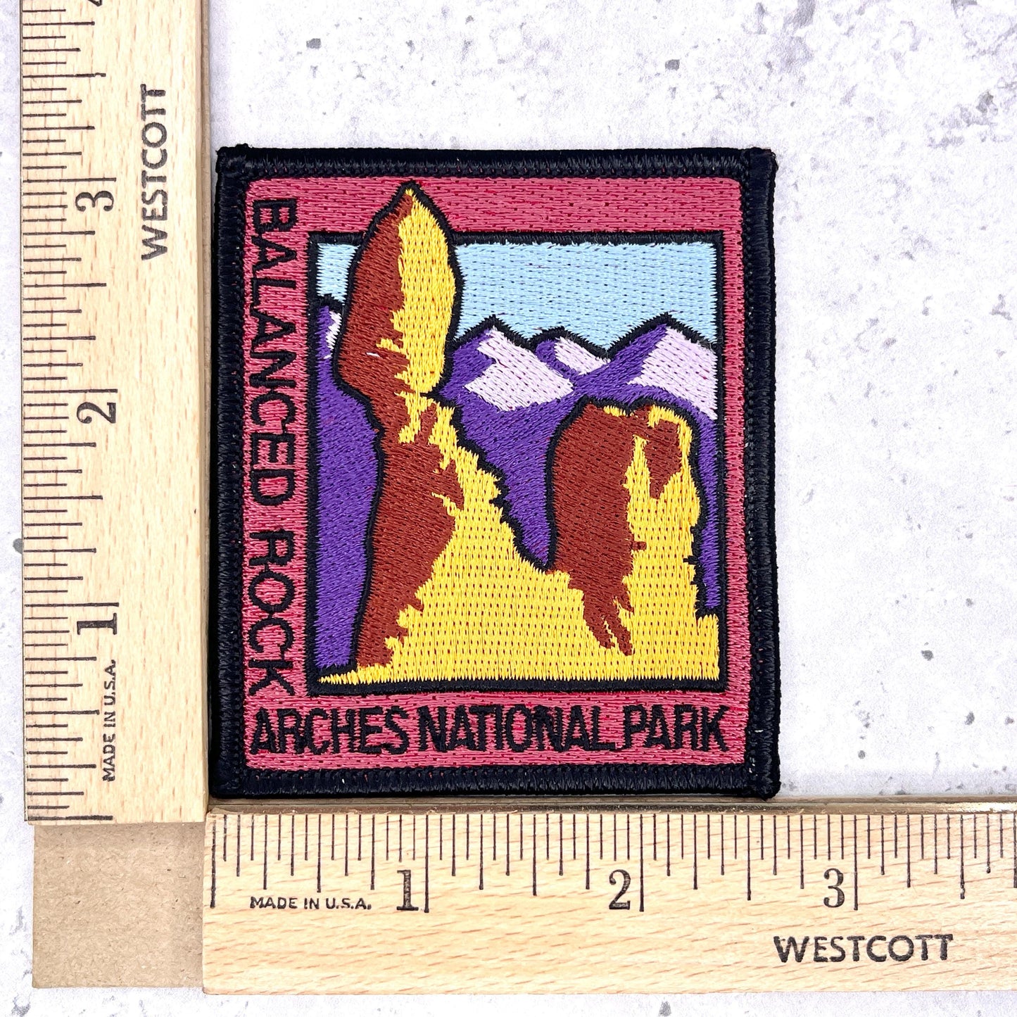 Balanced Rock Patch • Utah Sandstone Arches National Park • Iron-On NOS