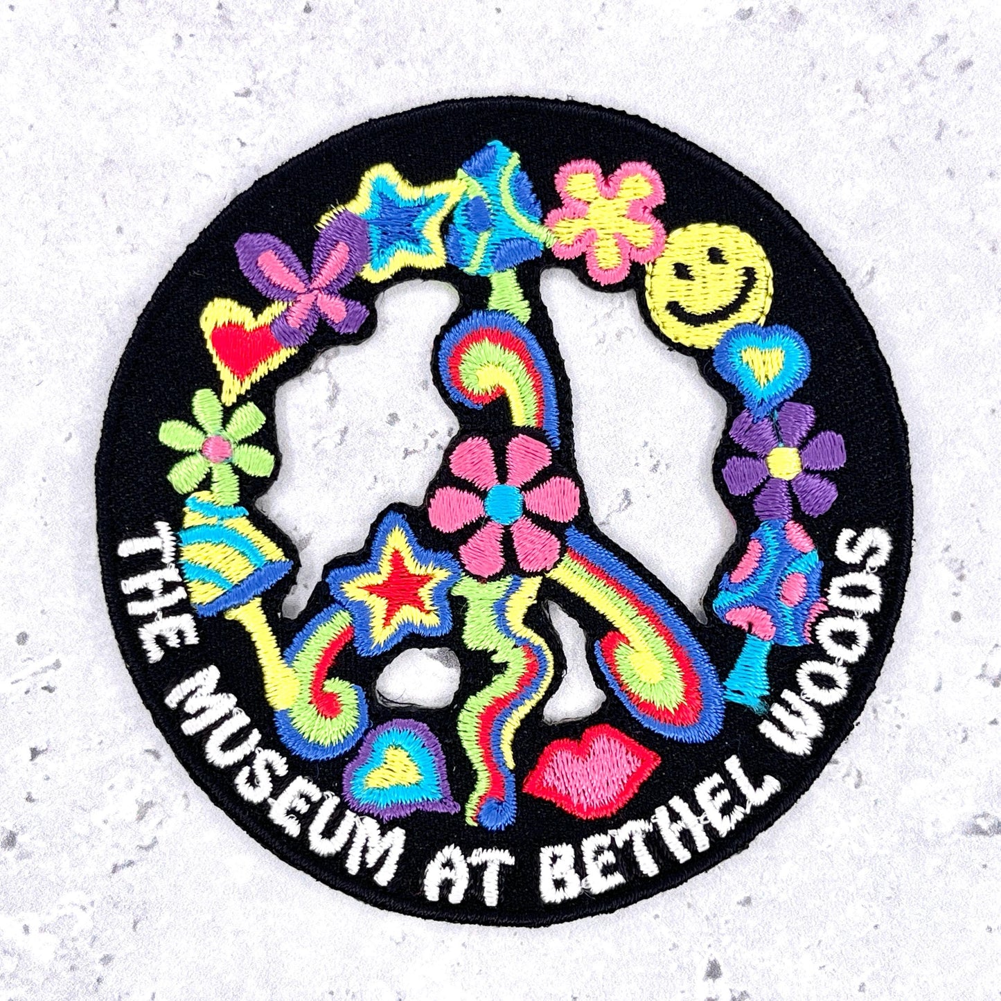 Museum at Bethel Woods Patch • Woodstock Music Festival Peace Sign • Iron-On