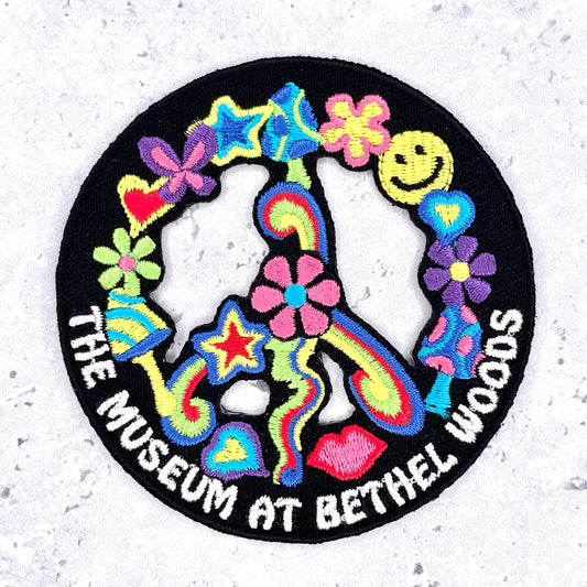 Museum at Bethel Woods Patch • Woodstock Music Festival Peace Sign • Iron-On