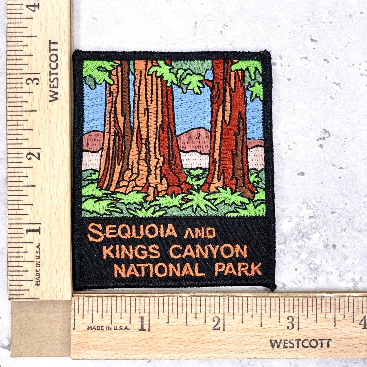 Sequoia Kings Canyon National Park Patch • Giant Trees California • Y2K NOS