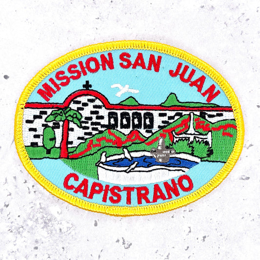 Mission San Juan Patch • Capistrano California Souvenir • Iron-On NOS
