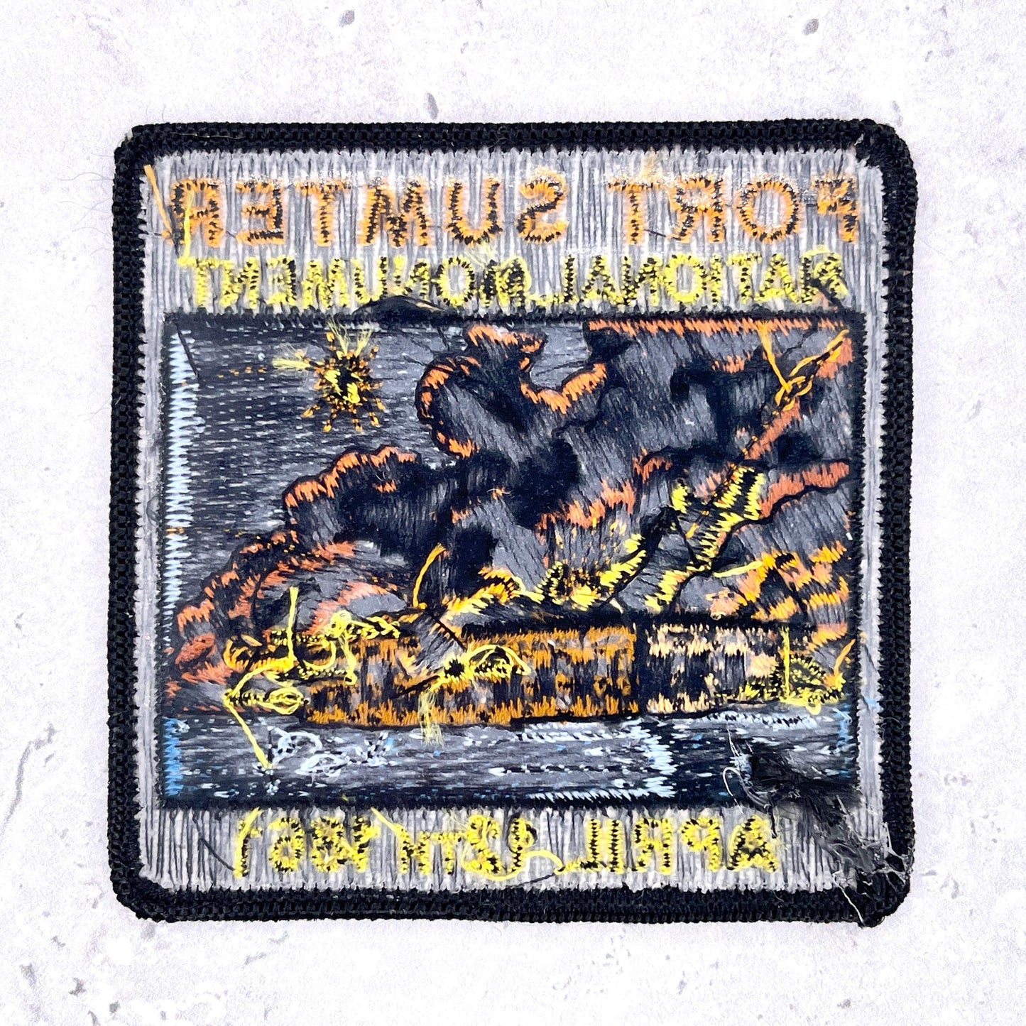 Fort Sumter National Monument Patch • Civil War Charleston Harbor April 12 1861 • Iron-On NOS