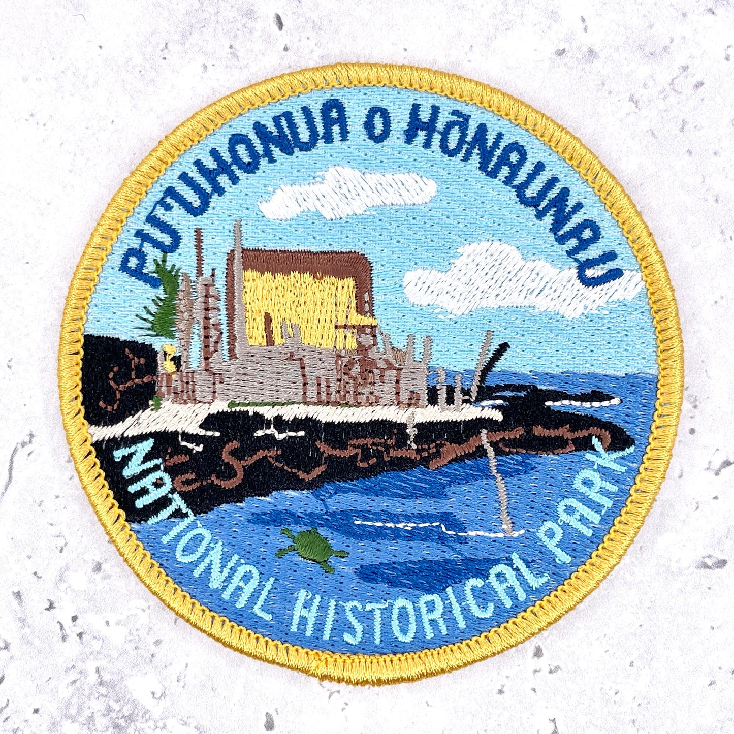 Pu'uhonua o Honaunau National Historical Park Patch • Hawaii Souvenir • Iron-On