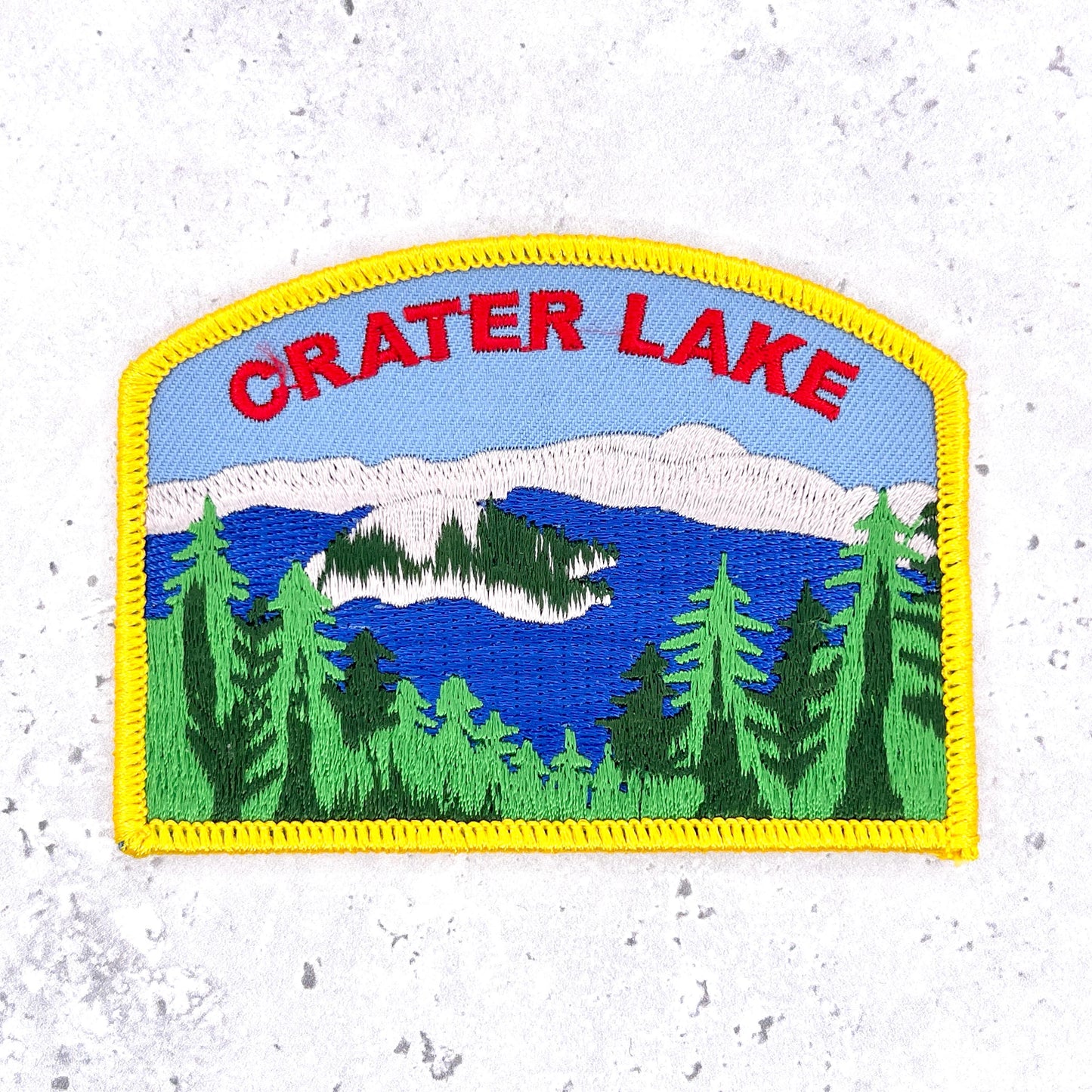 Crater Lake Patch • Oregon Volcano National Park Souvenir • Iron-On