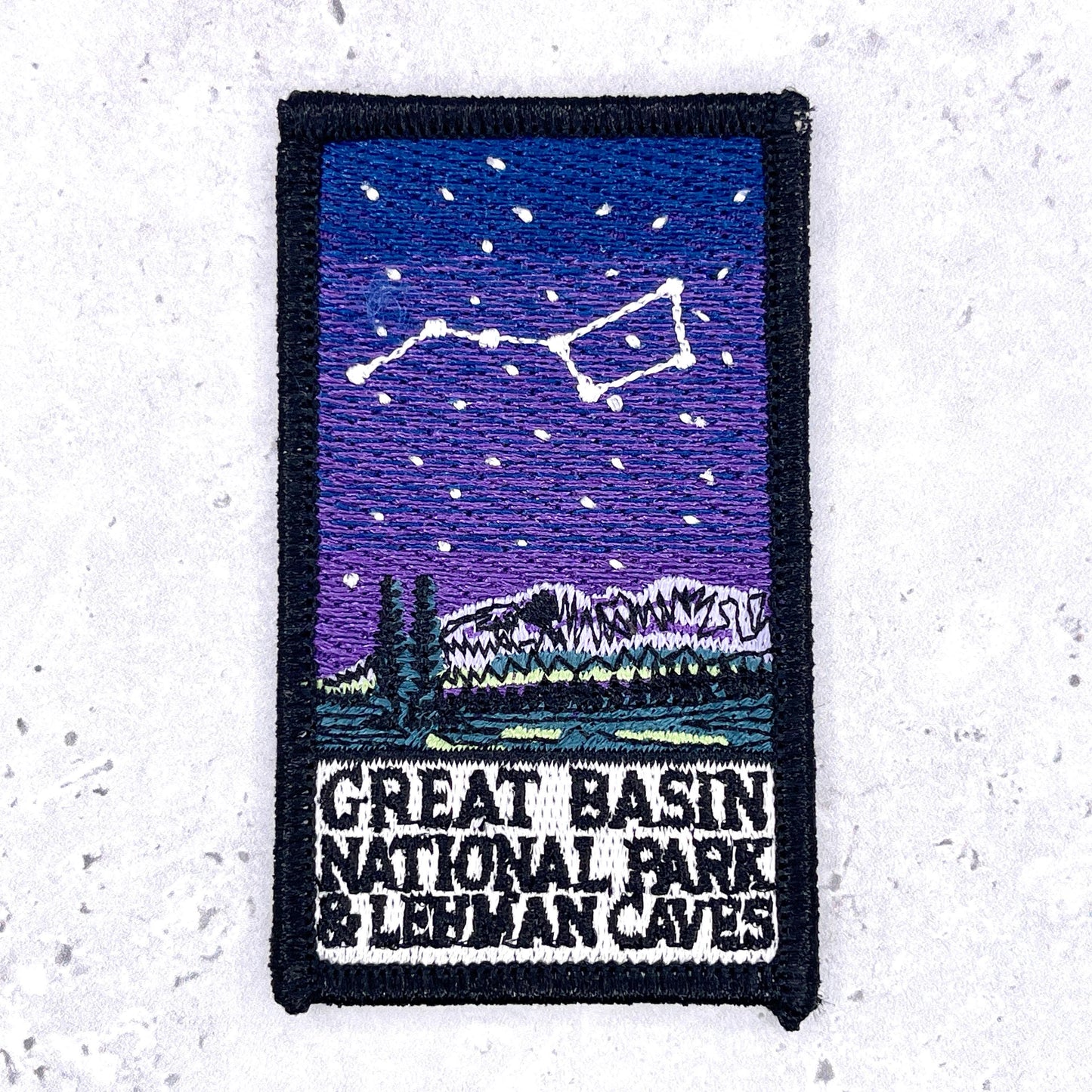 Great Basin National Park Patch • Nevada Big Dipper Night Sky • Iron-On NOS