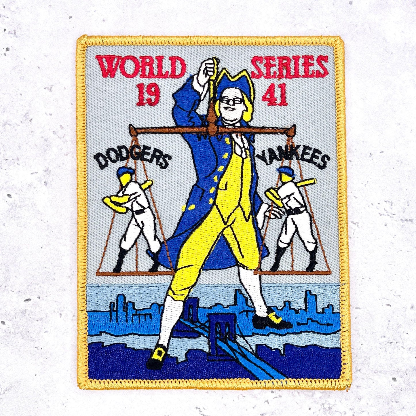 1941 NY Yankees World Series Patch • MLB Brooklyn Dodgers • Willabee & Ward NOS